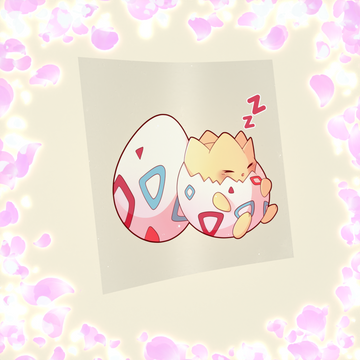 009 Spiky Egg Sticker