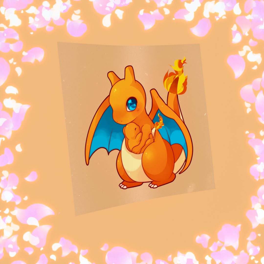 034 Evolved Flame Dragon Sticker