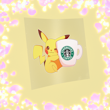 072 Electric Rat with Coffee Sticker