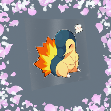 080 Fire Quill Sticker