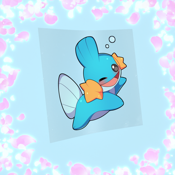 083 Winking Mud Amphibian Sticker