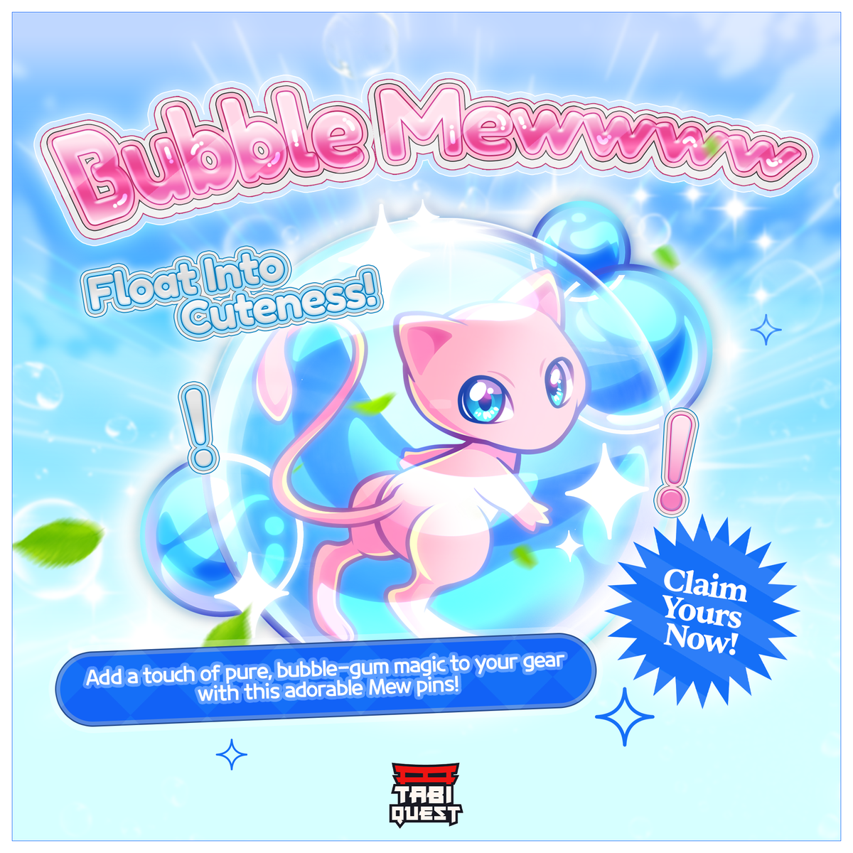 Bubble Mewwww Pin