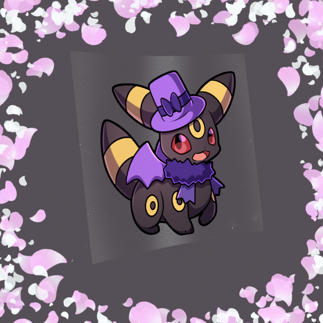 108 Vampiric Moonlight Fox Sticker