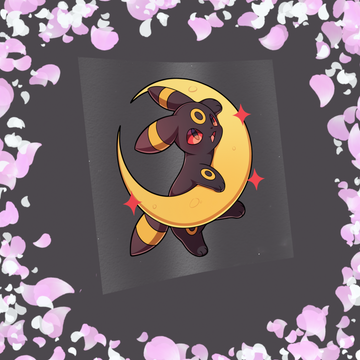 136 Moonlight Fox on a Ride Sticker