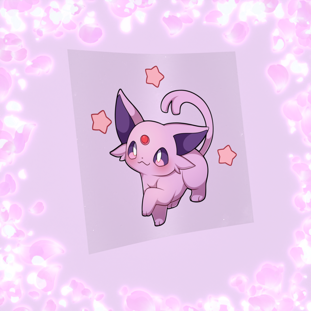 137 Psychic Purple Feline Sticker