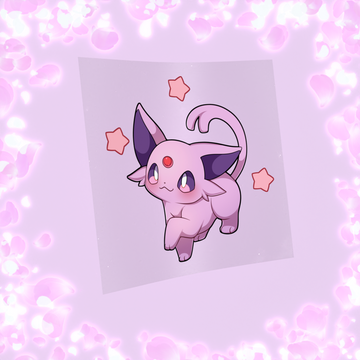 137 Psychic Purple Feline Sticker