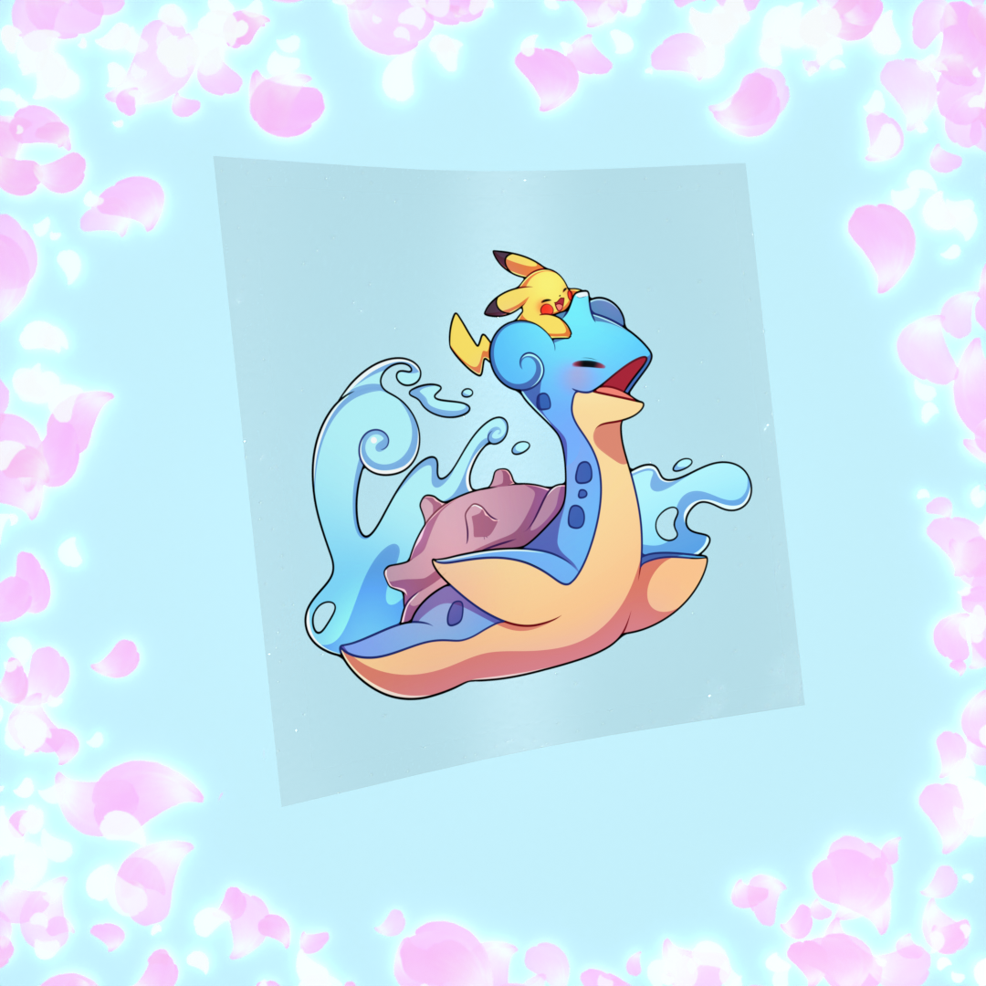 162 Electric Rat Riding Marine Reptilian Sticker