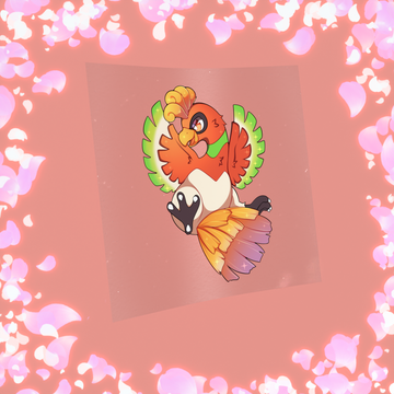 182 Rainbow Phoenix Sticker