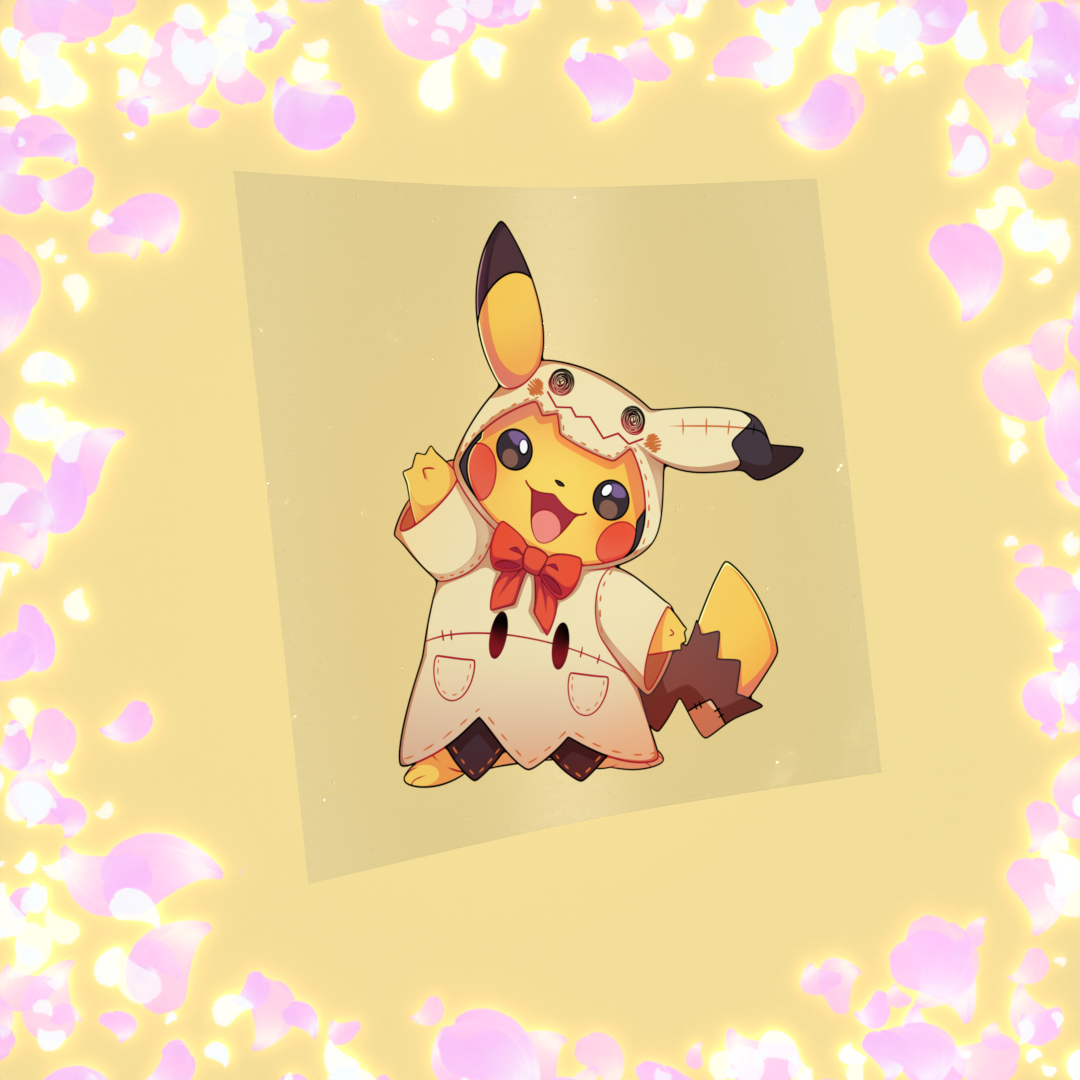 202 Electric Rat with Disguised Ghost Costume Sticker