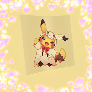 202 Electric Rat with Disguised Ghost Costume Sticker
