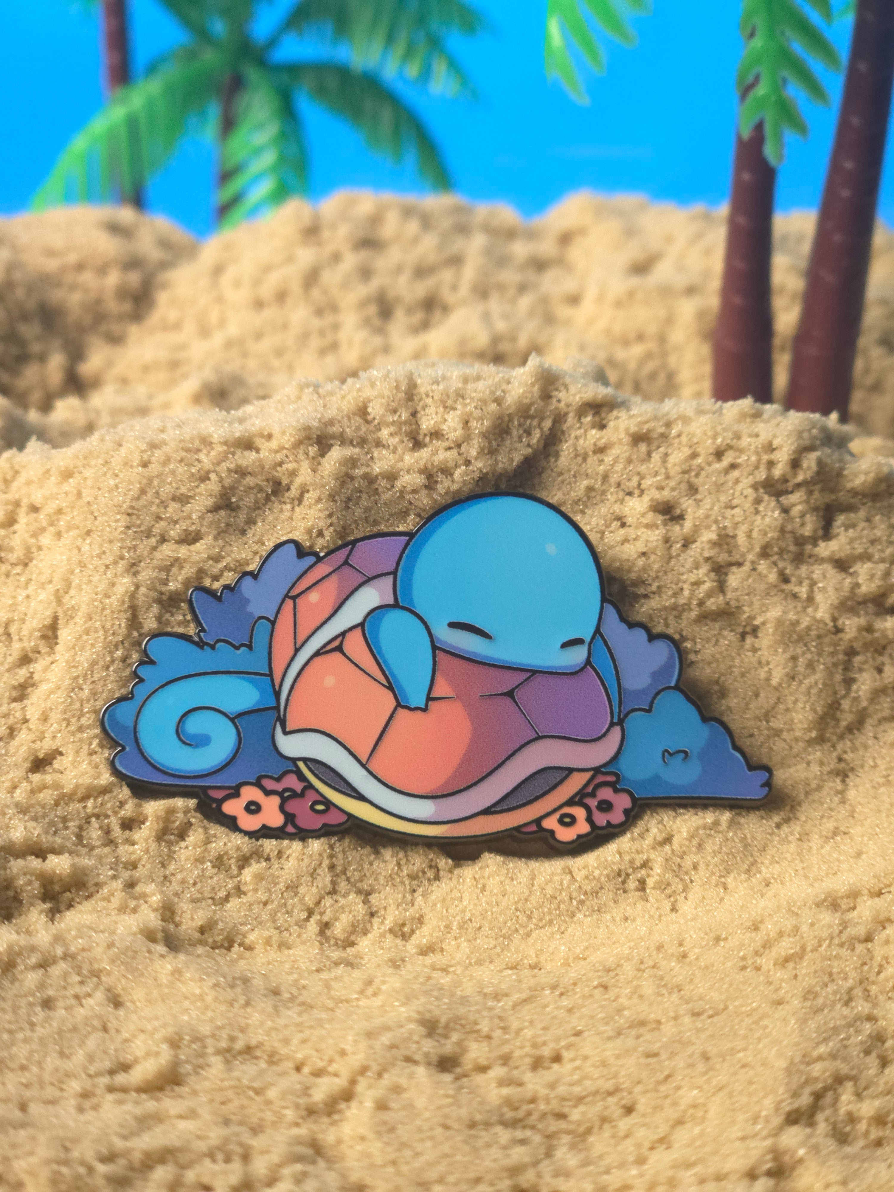 Sleeping Turtle Pin