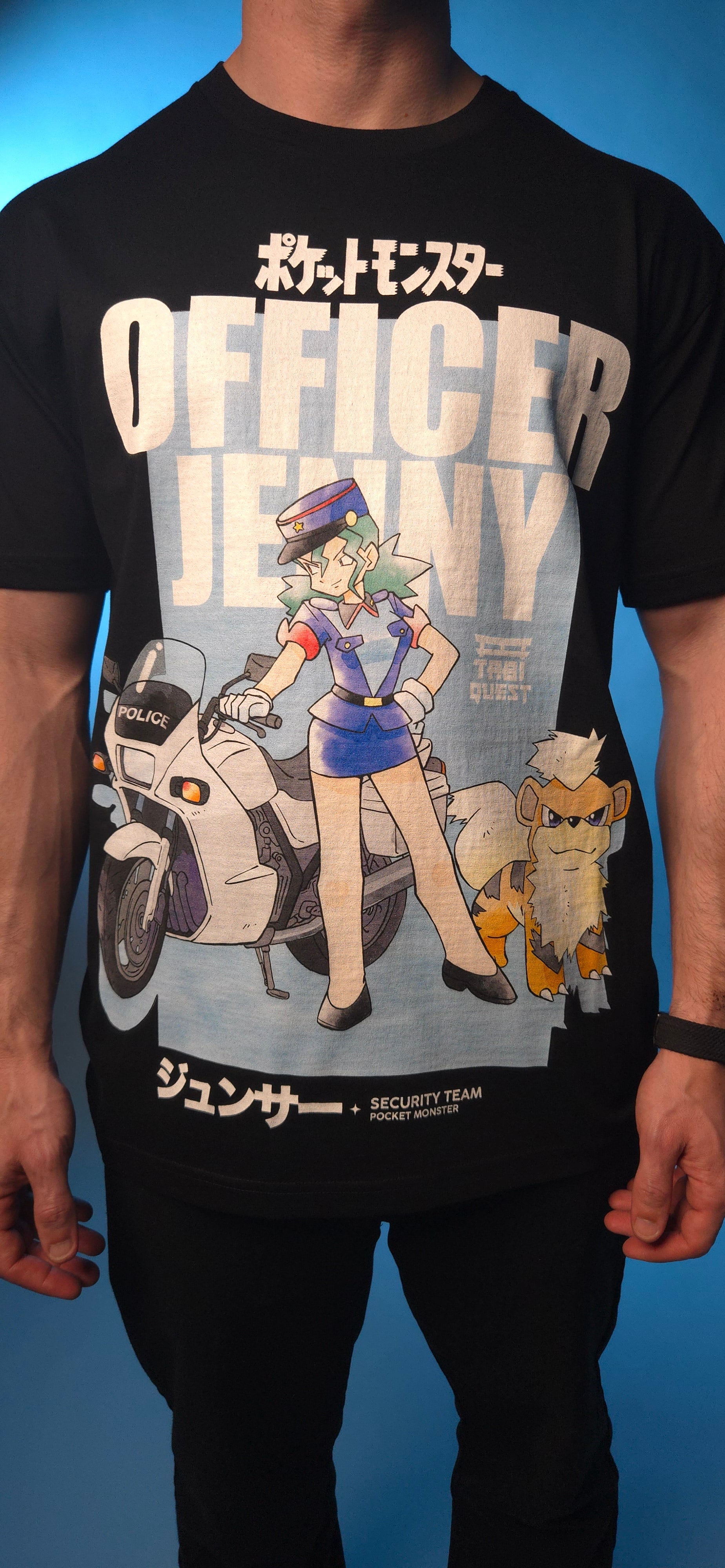 The Girls in Blue Shirt