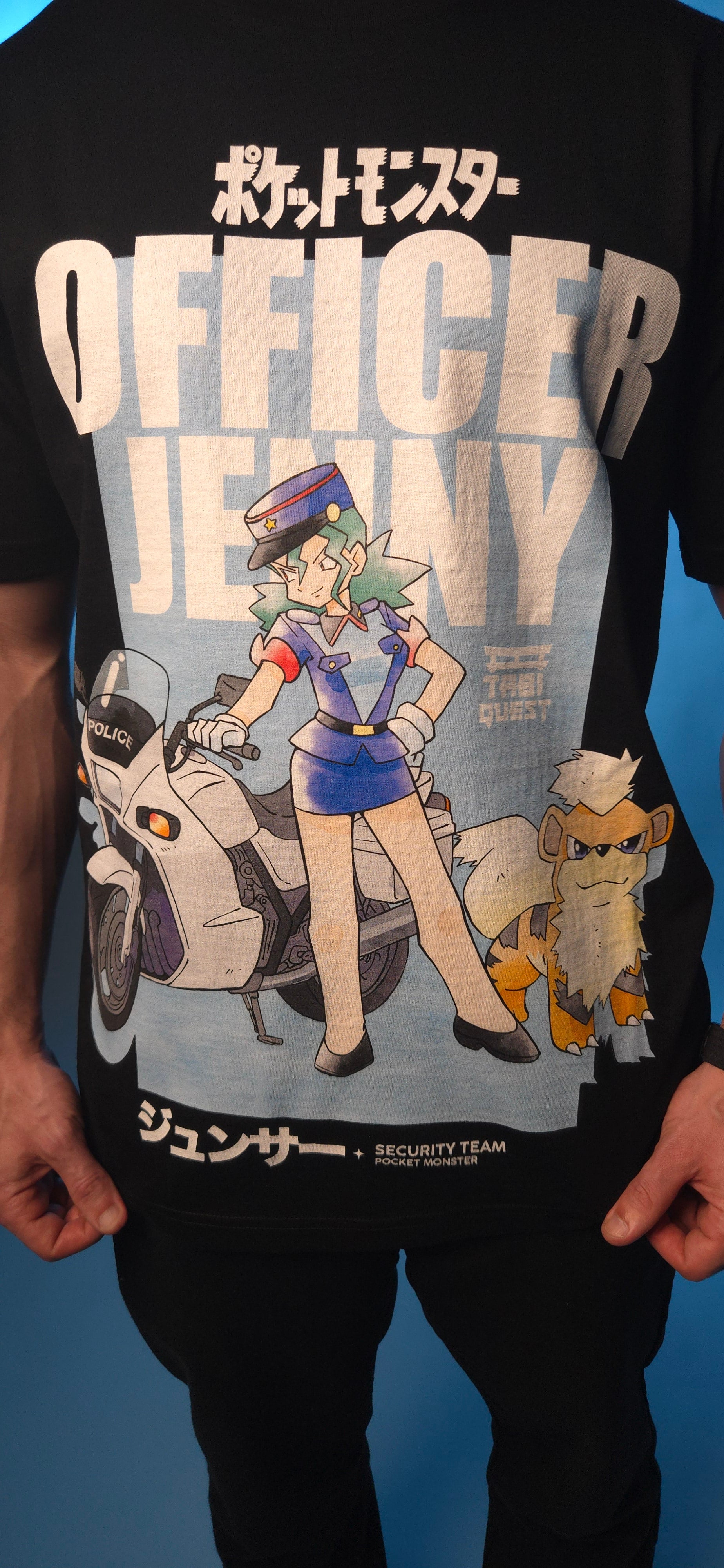 The Girls in Blue Shirt