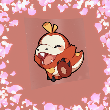 272 Joyous Fire Croc Sticker