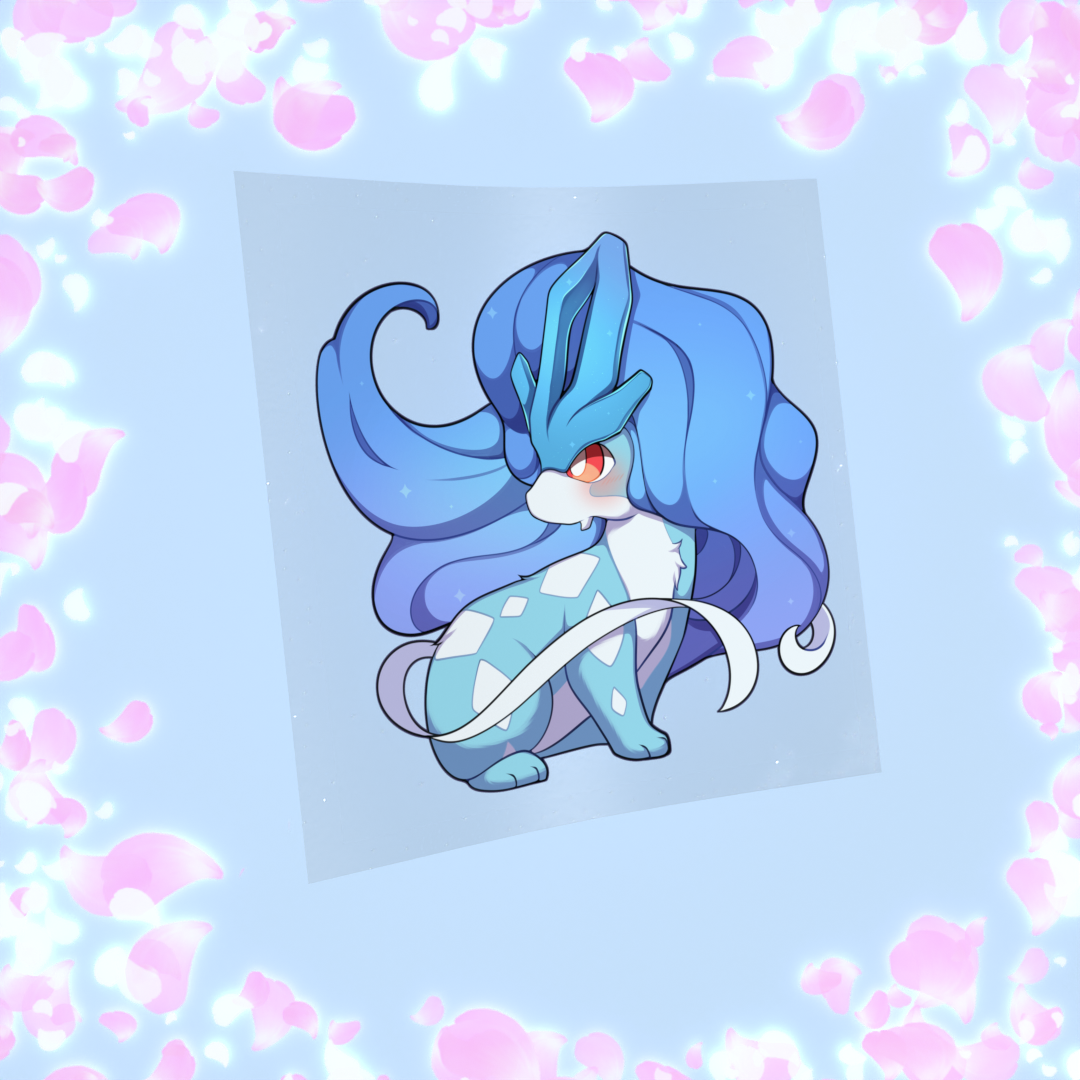 300 Blue Aurora Sticker