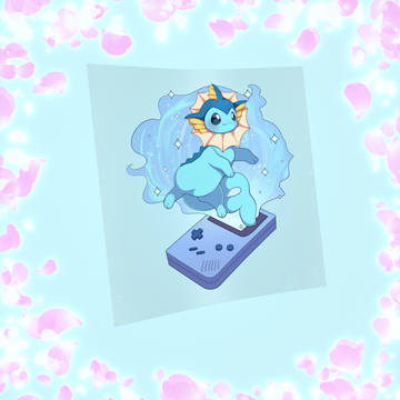 321 Bubble Fox Jumping out of Game Sticker