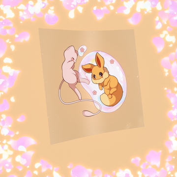 484 Brown Fox Caught in Bubble by Mythical Origin Sticker