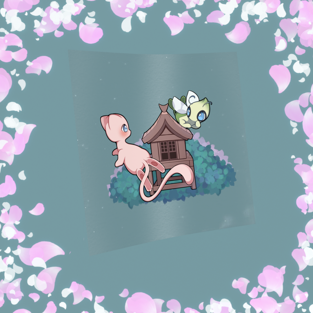 485 Mythical Origin and Time Traveling Fairy around Shrine Sticker