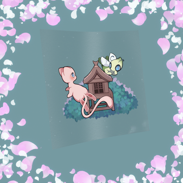 485 Mythical Origin and Time Traveling Fairy around Shrine Sticker