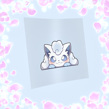 White Fox Peeker