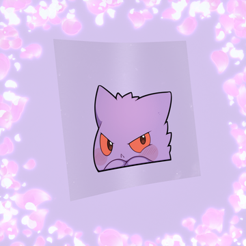 Angry Purple Ghost Peeker