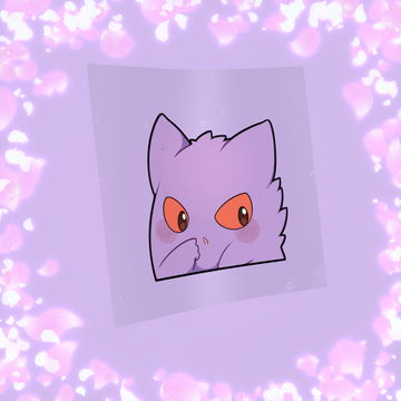 Confused Purple Ghost Peeker