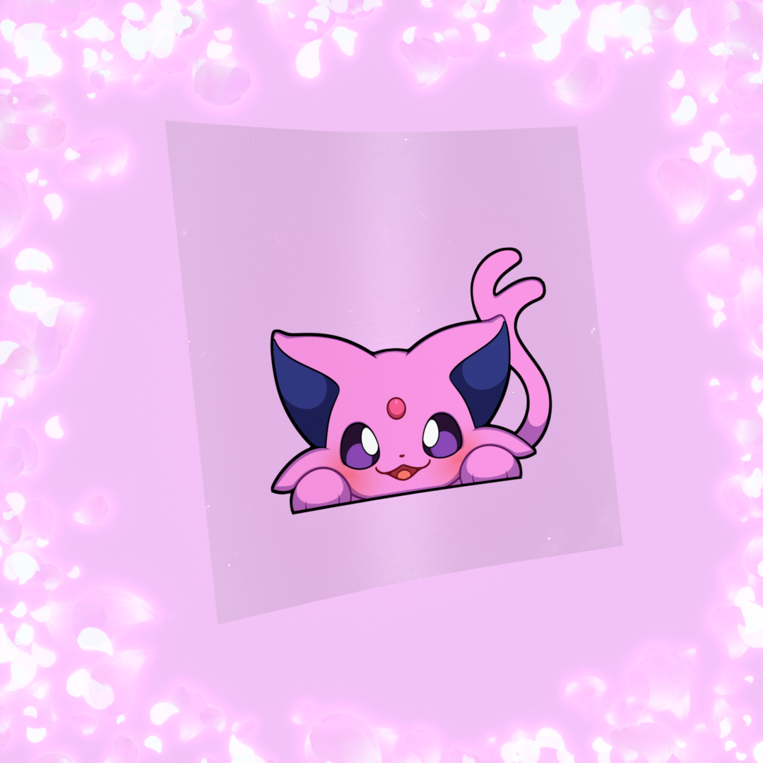 Psychic Purple Feline Peeker
