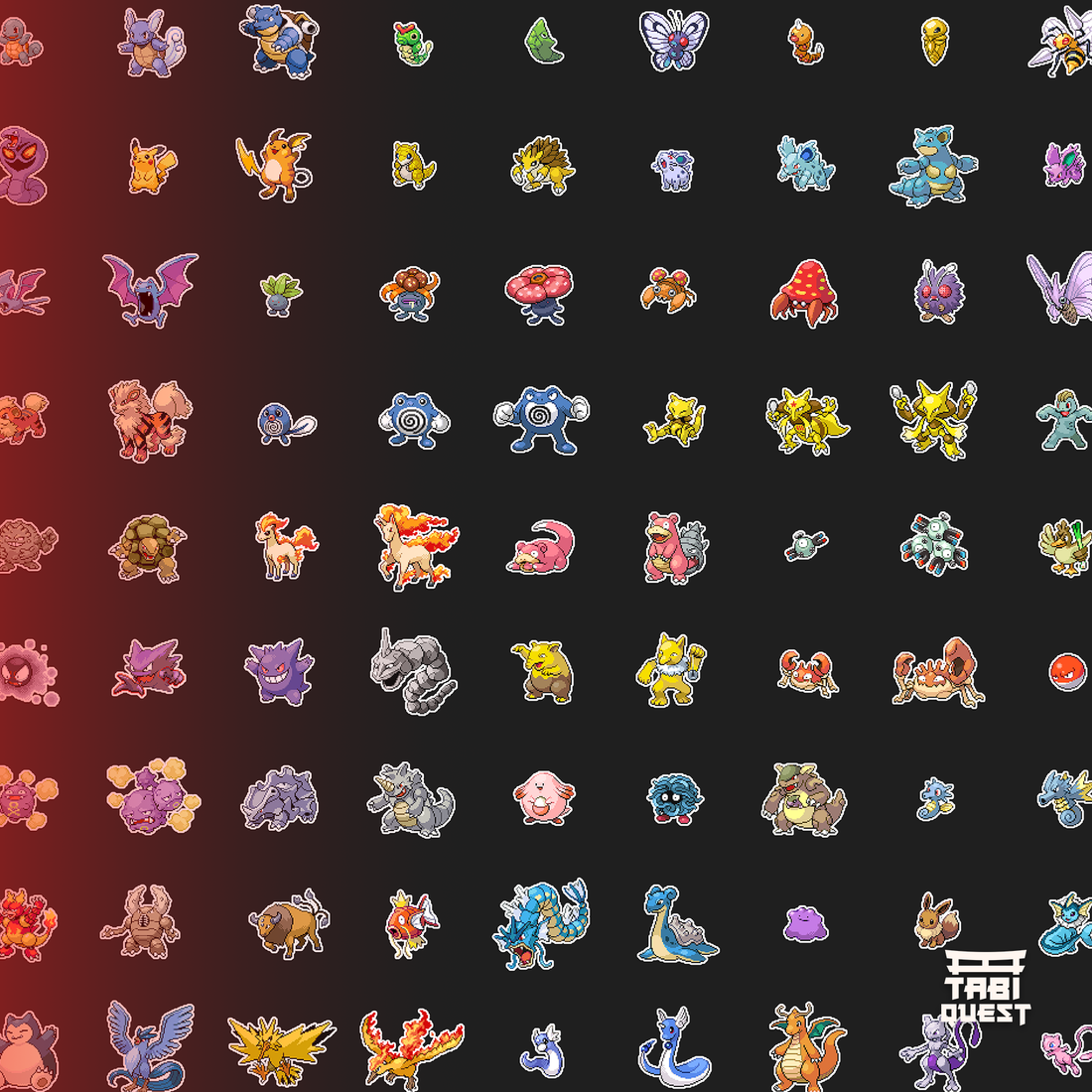 Gen1 Pixelart Playmats