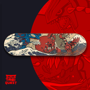 Traditional Japanese Great Beast Battle Skate Deck