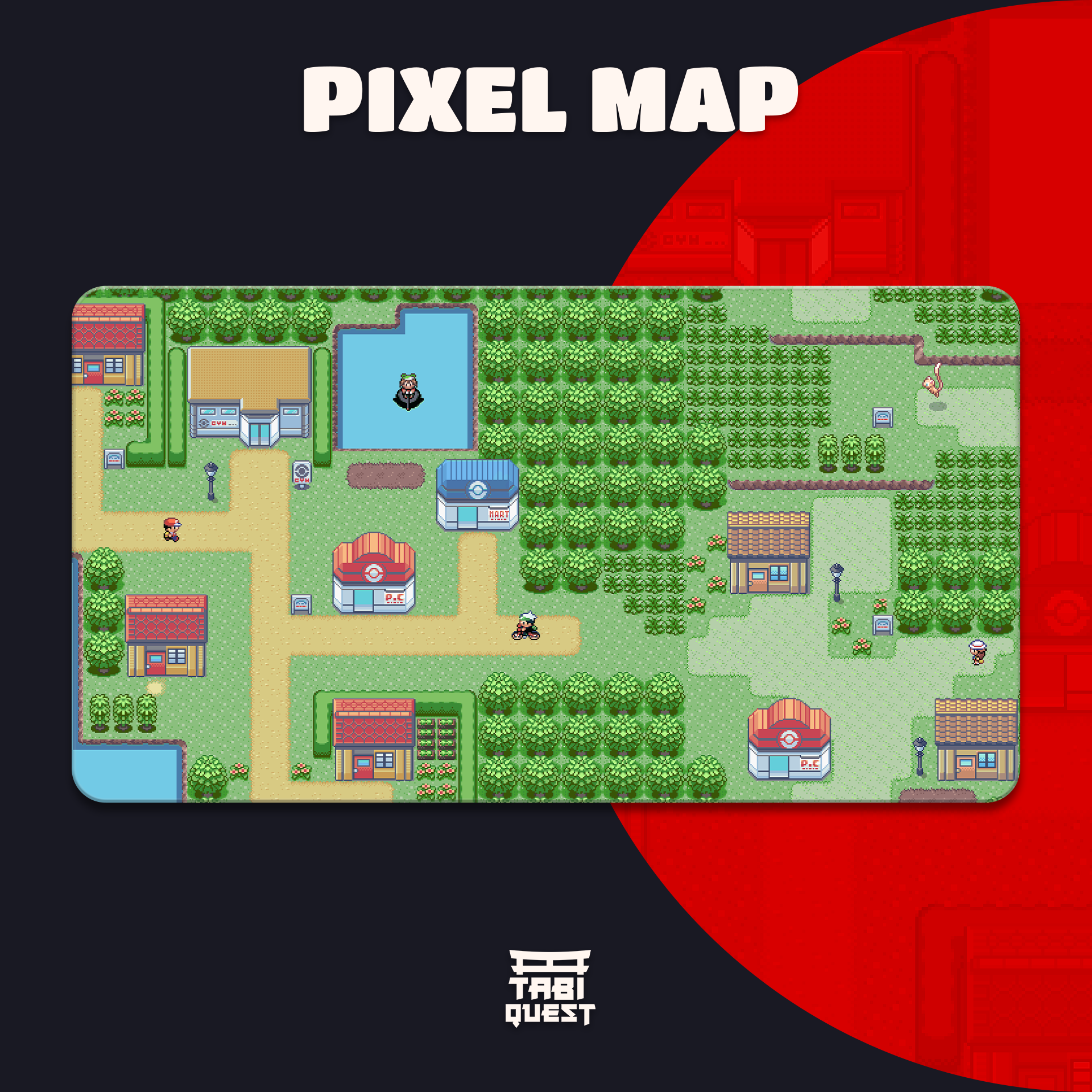 Pixel Map Playmats